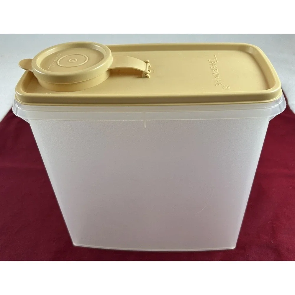 Vtg Tupperware Cereal Keeper Storage Container 13 Cup #469 w/Maize Pour Seal EUC